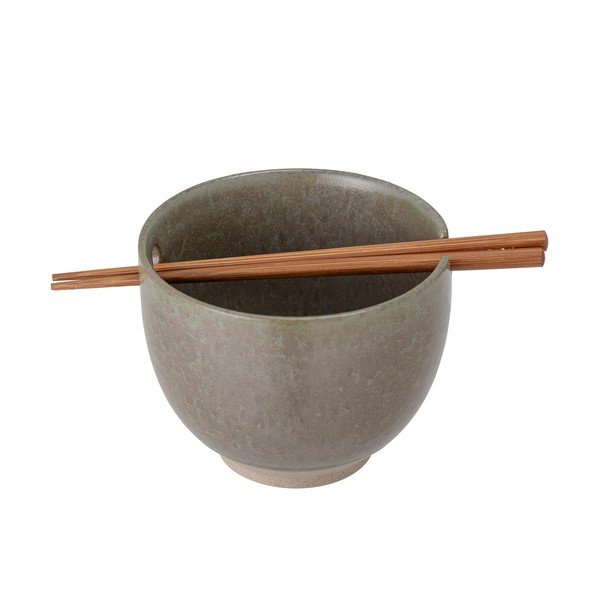 Siva keramička posuda sa štapićima Bloomingville Masami, ø 13 cm-image-2