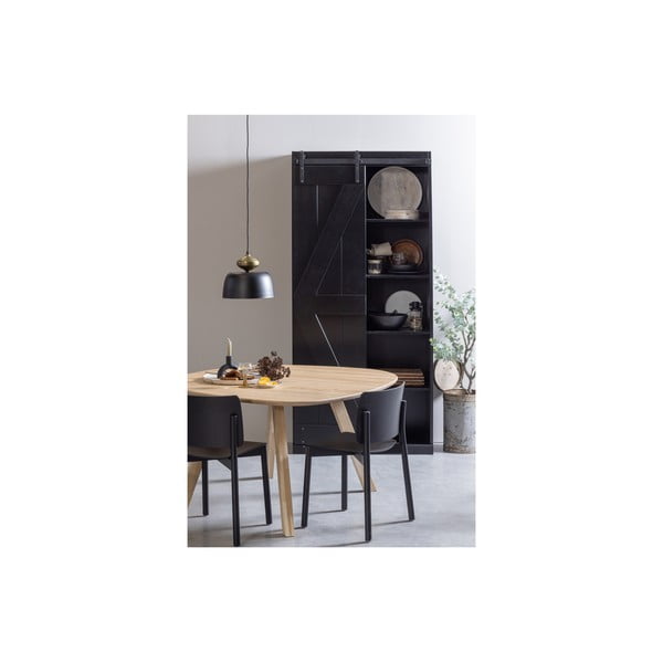 Crna viseća svjetiljka s metalnim sjenilom ø 31 cm Linne – WOOOD-image-1