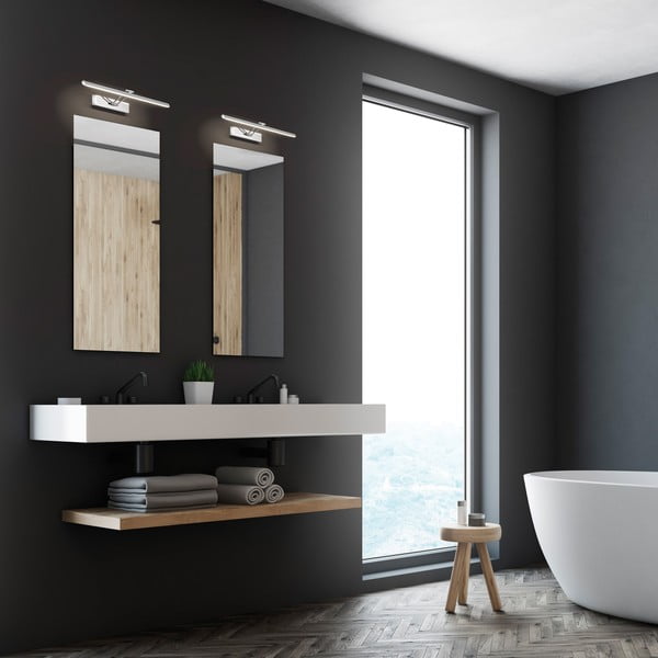 LED zidna svjetiljka srebrne boje Baabe - Fischer & Honsel-image-2