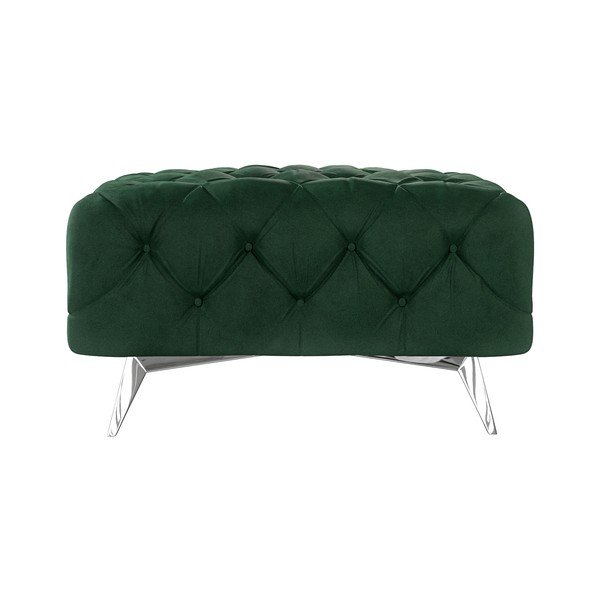 Tamno zeleni baršunast tabure Chelsea – Ropez