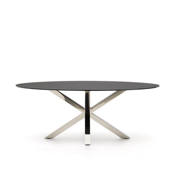 Blagovaonski stol sa staklenom pločom stola 100x200 cm Argo – Kave Home-image-2