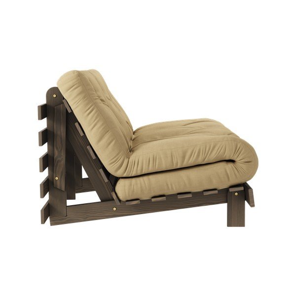 Senf žuta/bež sklopiva sofa 140 cm Roots – Karup Design-image-4