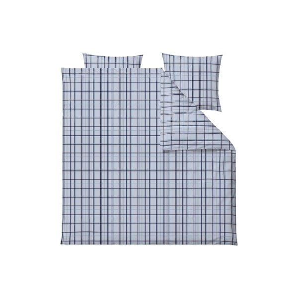 Plava posteljina za bračni krevet od organskog pamuka 200x220 cm Define - Södahl