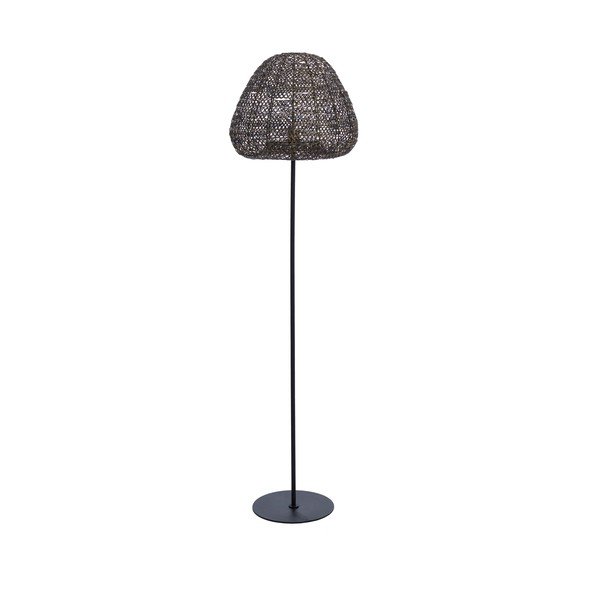 Mat crna/u brončanoj boji stojeća svjetiljka s metalnim sjenilom (visina 162 cm) Finou – Light & Living-image-3