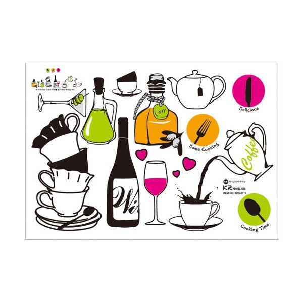 Set naljepnica Ambiance Wine and Tea-image-1