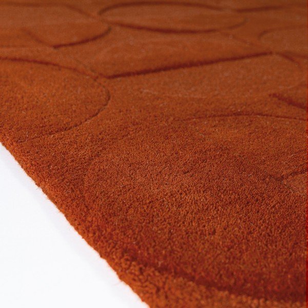 Ručno rađen vunen tepih boje terakote 120x170 cm Gigi – Flair Rugs-image-4