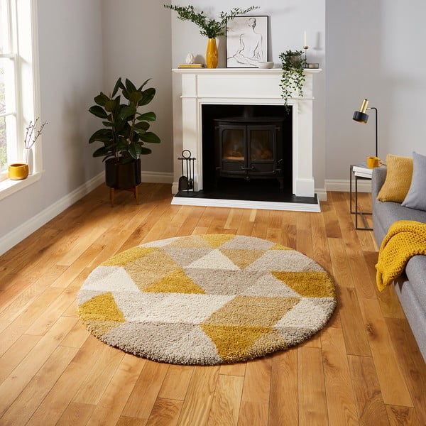 Tepih Think Rugs Royal Nomadic Light Triangle, ø 160 cm-image-1