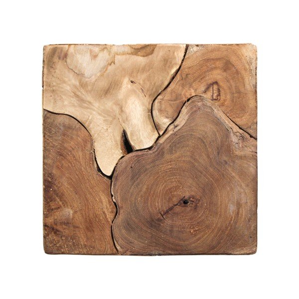 Pomoćni stolić od tikovine HSM kolekcija Cube, 30 x 35 cm-image-1