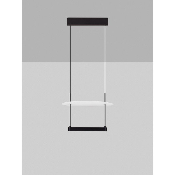 Bijela/mat crna LED viseća svjetiljka aluminijska s mogućnosti zatamnjivanja ø 40 cm Diona – Nova Luce-image-4