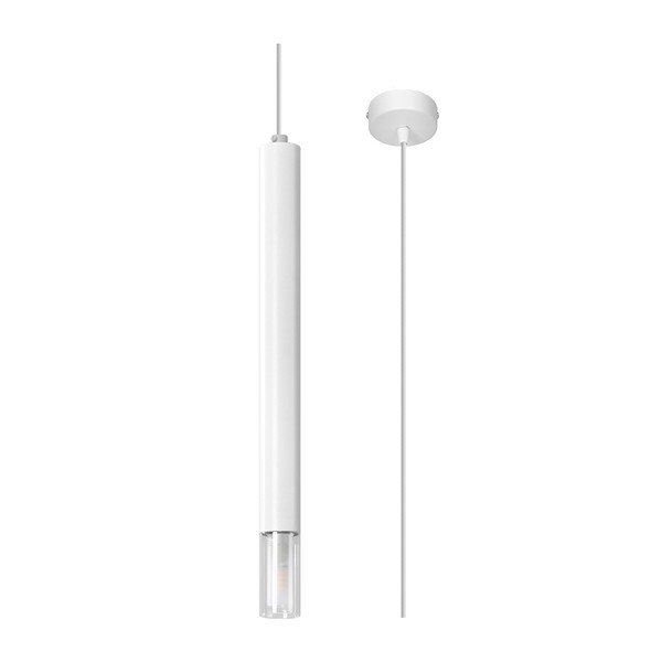 Bijela metalna viseća svjetiljka ø 8 cm Vittoria – Sollux