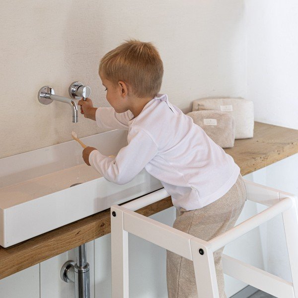 Bijeli toranj za učenje od masivne bukve Forrest – Vipack-image-3