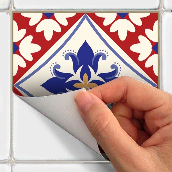 Set od 24 zidne naljepnice Ambiance Cement Pločice Azulejos Sofiana zidne naljepnice, 10 x 10 cm-image-3