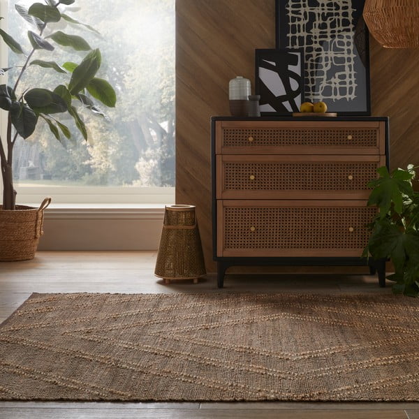 Smeđi tepih od jute Flair Rugs Trey, 160 x 230 cm-image-1