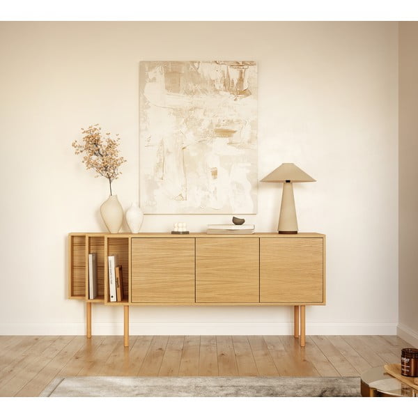 Komoda u dekoru hrasta u prirodnoj boji 189x65x44 cm Shift – Woodman-image-1