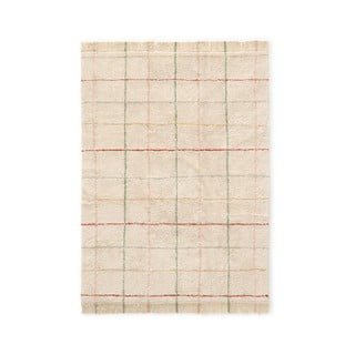 Krem periv/ručno rađen pamučan tepih 90x130 cm Color Lines – Lorena Canals