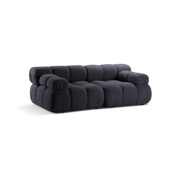 Antracitno siva sofa od bouclé tkanine 188 cm Bellis – Micadoni Home-image-4