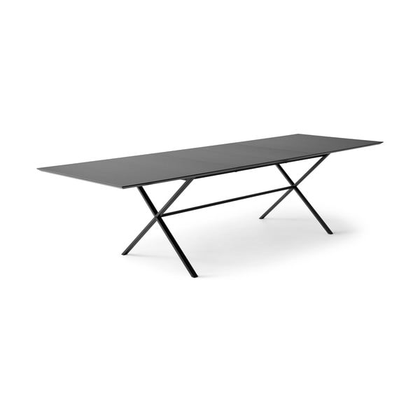 Crni proširiv blagovaonski stol s crnom pločom stola 100x210 cm Meza – Hammel Furniture-image-1
