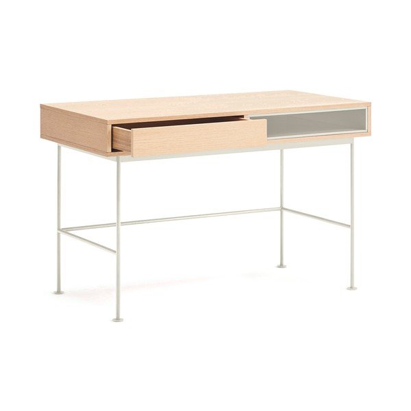 Radni stol s pločom stola u dekoru hrasta 60x120 cm Yoko – Teulat-image-3