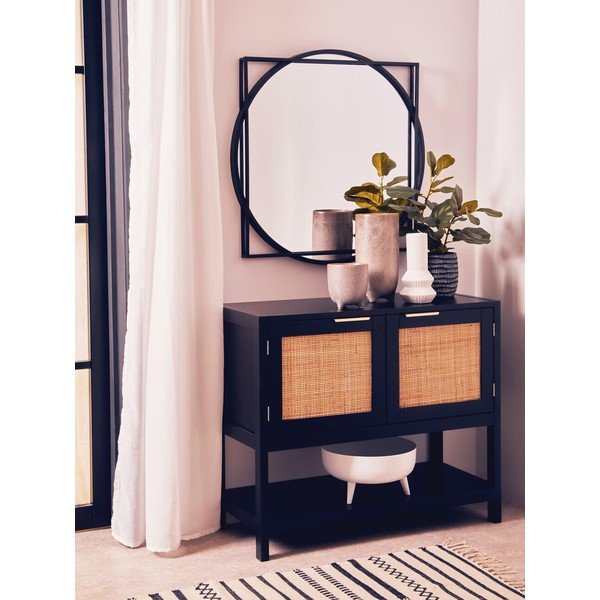Crna komoda 85x73x38 cm Sherman – Premier Housewares-image-1
