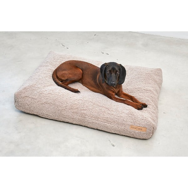 Bež krevet za pse od boucle tkanine 120x90 cm Senso Greige L – MiaCara-image-4