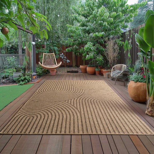 Smeđi unutarnji i vanjski tepih 160x230 cm Timber 1401 – Ayyildiz Carpets-image-1