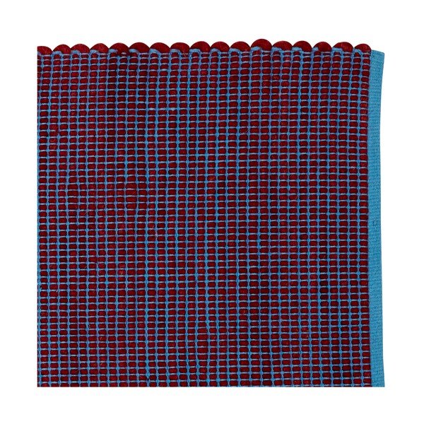 Ljubičasto-plavi tepih od vune i pamuka Hübsch Lexa, 80 x 200 cm-image-2