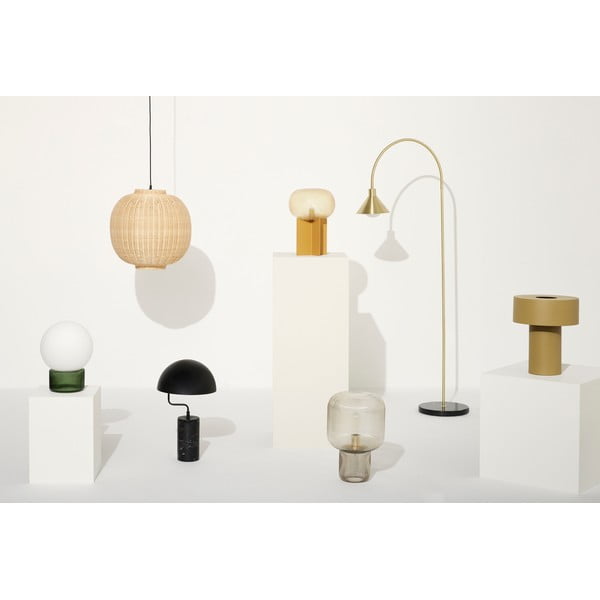 Bijela/zelena stolna lampa (visina 33 cm) Sphere – Hübsch-image-1