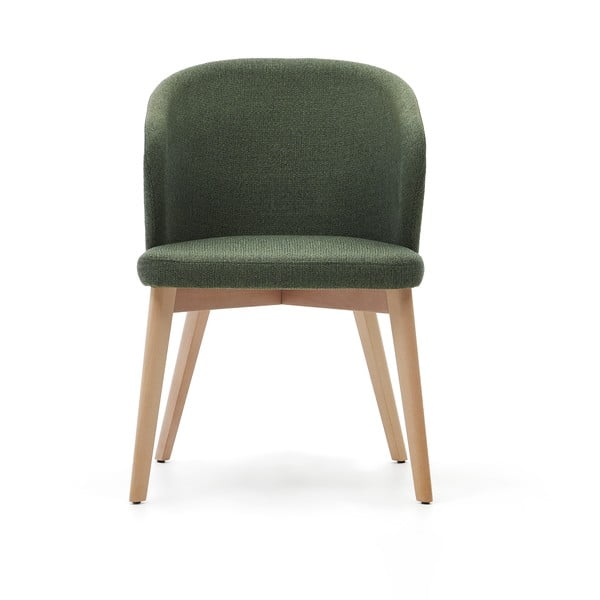 Tamno zelena podstavljena blagovaonska stolica Darice – Kave Home-image-4