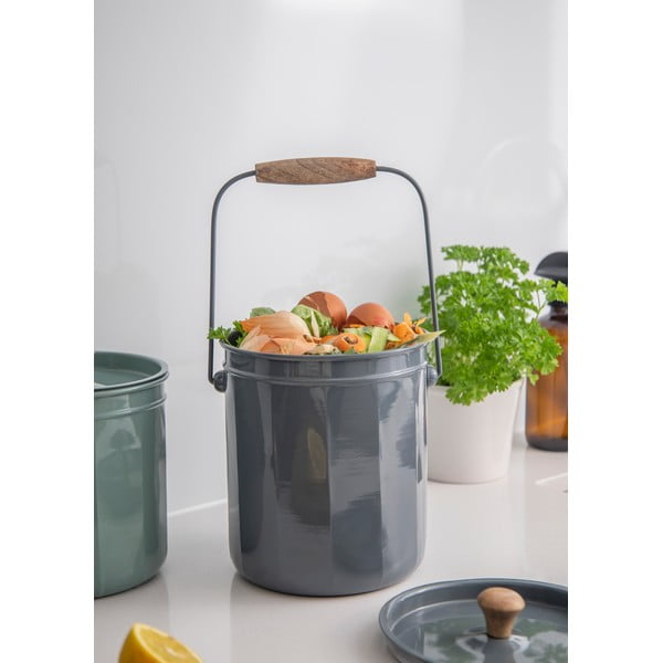 Posude za kompostirani otpad od nehrđajućeg čelika u setu od 3 kom - Kitchen Craft-image-4