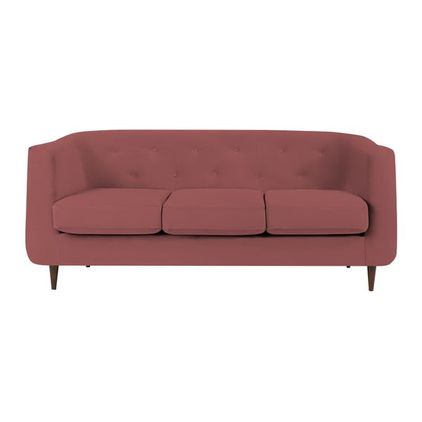 Ružičasto-crvena sofa Kooko Home Love, 175 cm