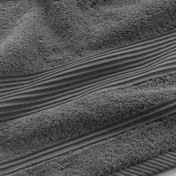 Tamno sivi pamučni ručnik od frotira 90x150 cm Tendresse – douceur d'intérieur-image-2
