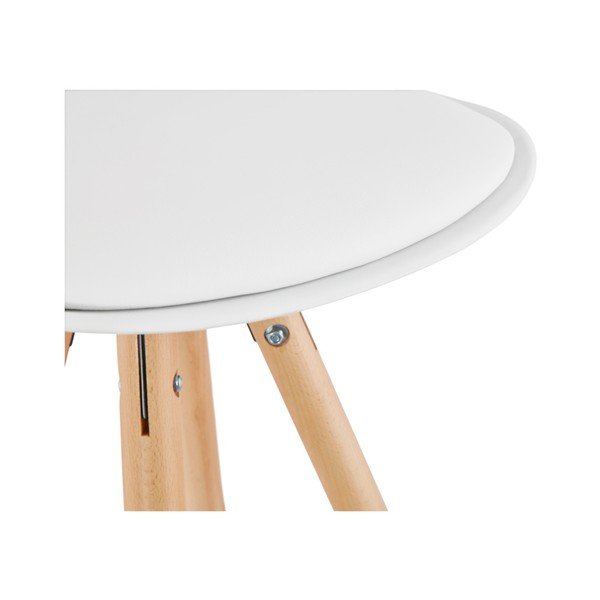 Bijela barska stolica Kokoon Anau, visina sjedenja 74 cm-image-2