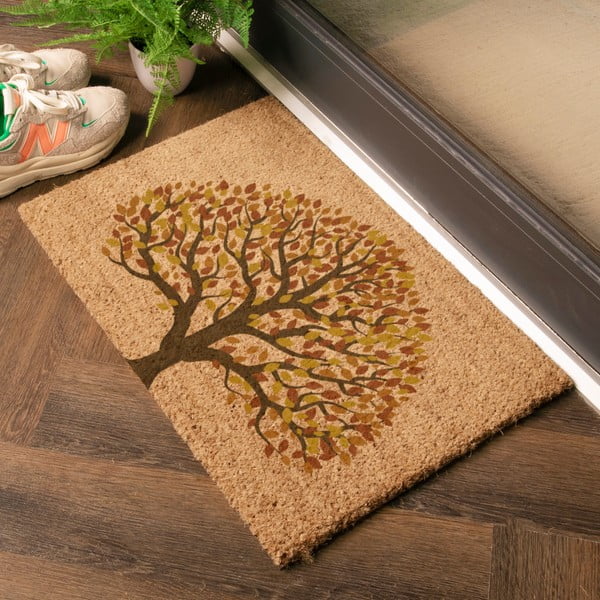 Otirač od kokosovih vlakana 40x60 cm Autumnal Tree of Life – Artsy Doormats-image-1
