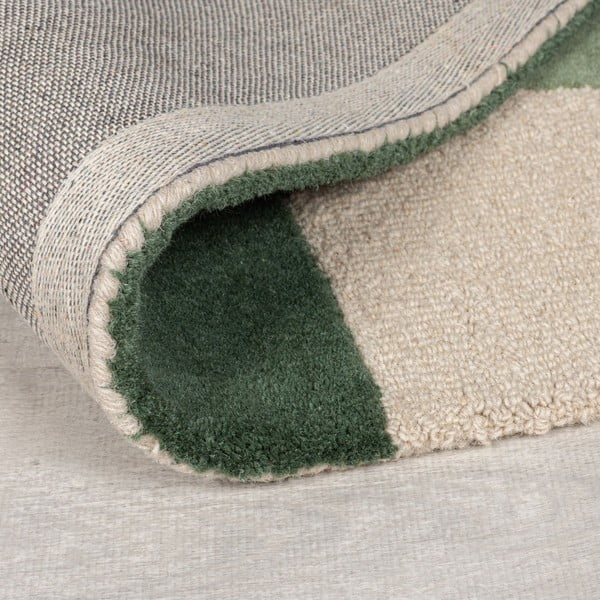 Zeleni ručno rađen vunen tepih 160x230 cm Glow Green & Blue – Flair Rugs-image-3