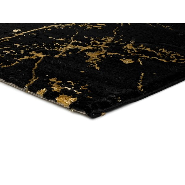 Crni tepih Universal Gold Marble, 140 x 200 cm-image-2
