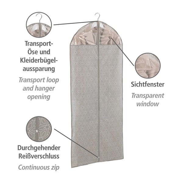 Bež navlaka za odijelo Wenko Balance, 150 x 60 cm-image-4