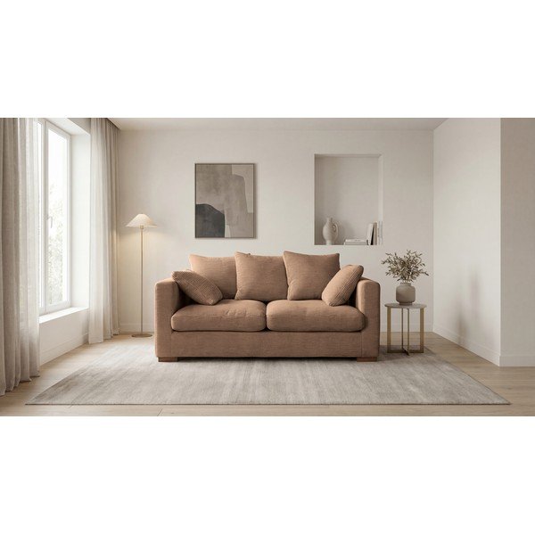 Svjetlo smeđa sofa od samta 175 cm Comfy – Scandic-image-4