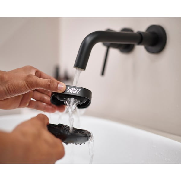 Crna plastična posuda za sapun Slim – Joseph Joseph-image-1