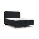 Crni boxspring krevet s prostorom za pohranu 140x200 cm Melba – Maison de Rêve