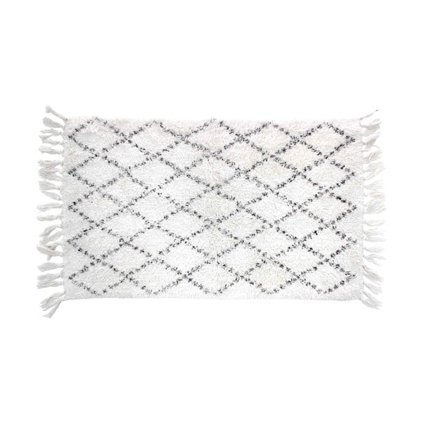 Bijela kupaonska prostirka 50x80 cm Latika – douceur d'intérieur