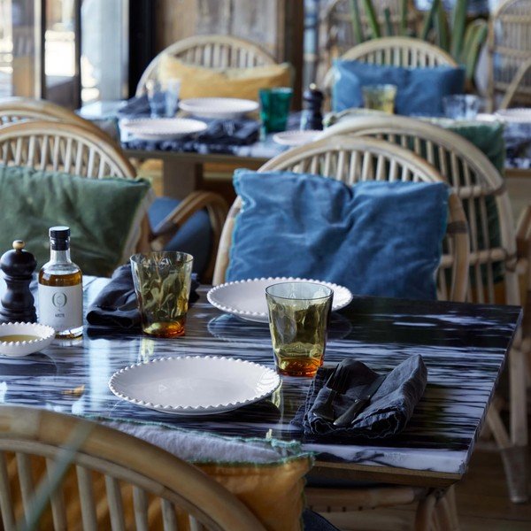 Bijeli kameni tanjur za deserte Costa Nova Pearl ⌀ 22 cm-image-2