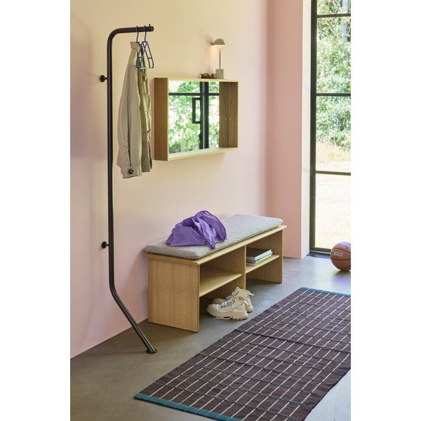 Smeđa metalna vješalica 36x182 cm Bend – Hübsch-image-1