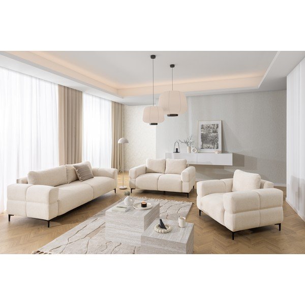 Krem sofa 217 cm Helio – Ropez-image-1