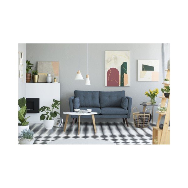 Tamnoplava garnitura za 2 sjedala Mazzini Sofas Elena-image-4