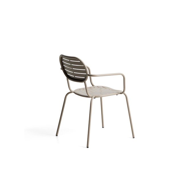 Smeđe-siva metalna vrtna stolica Brai – Kave Home-image-2