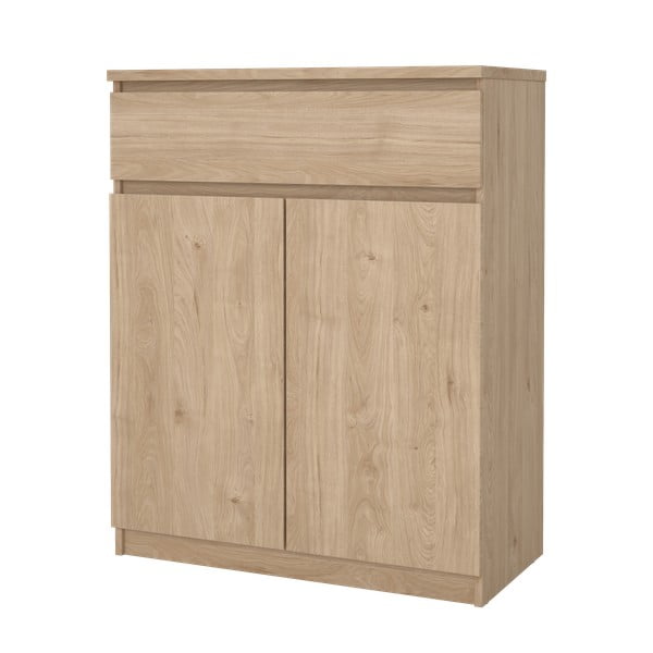 Komoda u dekoru hrasta u prirodnoj boji 80x100x40 cm Naia – Tvilum-image-4