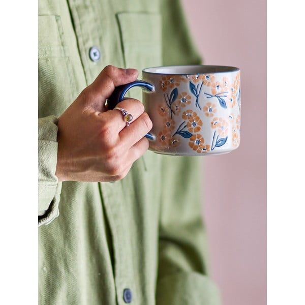 Plava/bež šalica od kamenine 400 ml Myah – Bloomingville-image-1