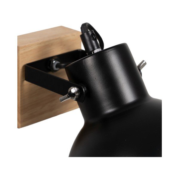 Crna/u prirodnoj boji zidna lampa – Ixia-image-1