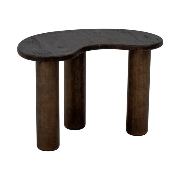 Tamno smeđi stolić za kavu od masivnog kaučuka 36x53 cm Luppa – Bloomingville