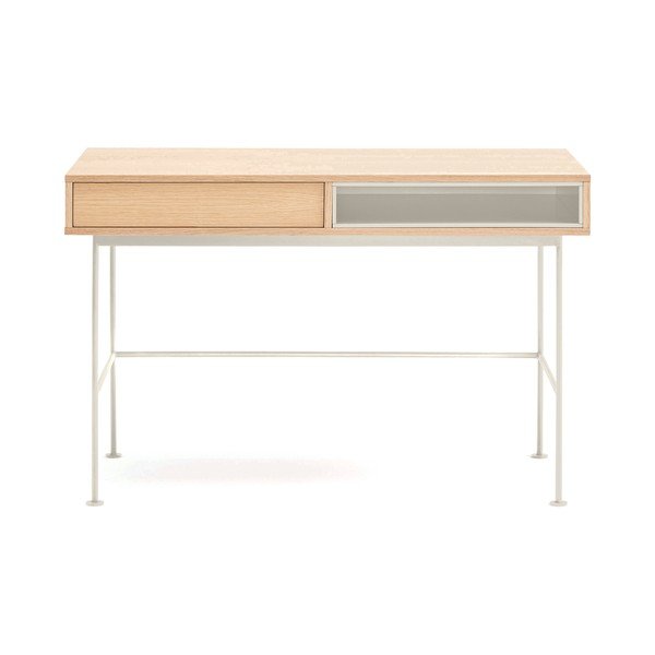 Radni stol s pločom stola u dekoru hrasta 60x120 cm Yoko – Teulat